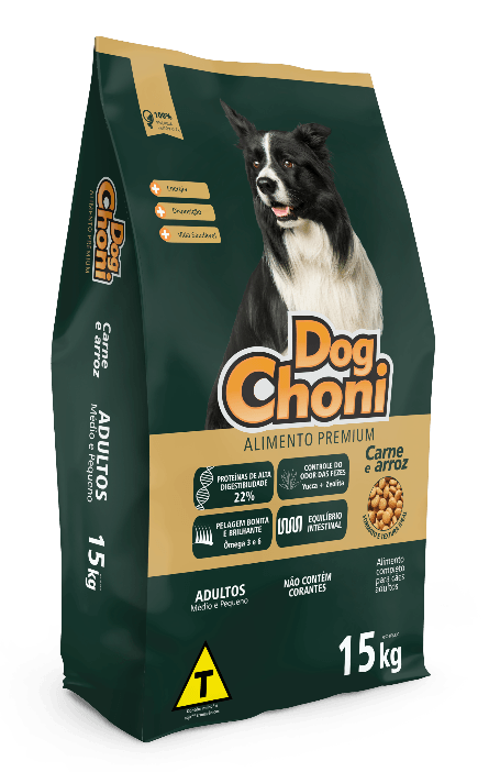 Ração Cão 15 kg Dog Choni Premium Fr/Arrz